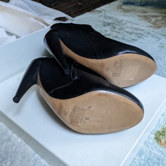 Maison Margiela Curved Stiletto Heel Black Ankle Boots size 39 / 7 or 7.5 - Picture 3 of 6